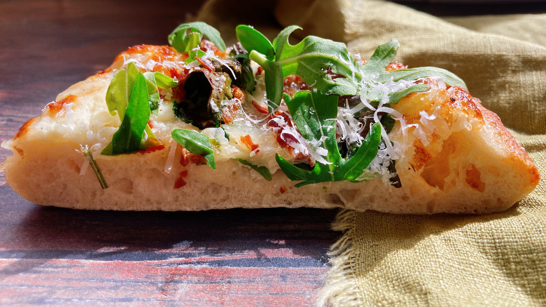 Vegetarian Spinach and Rocket Pizzette by Sofia Gallo Cole & Mason UK