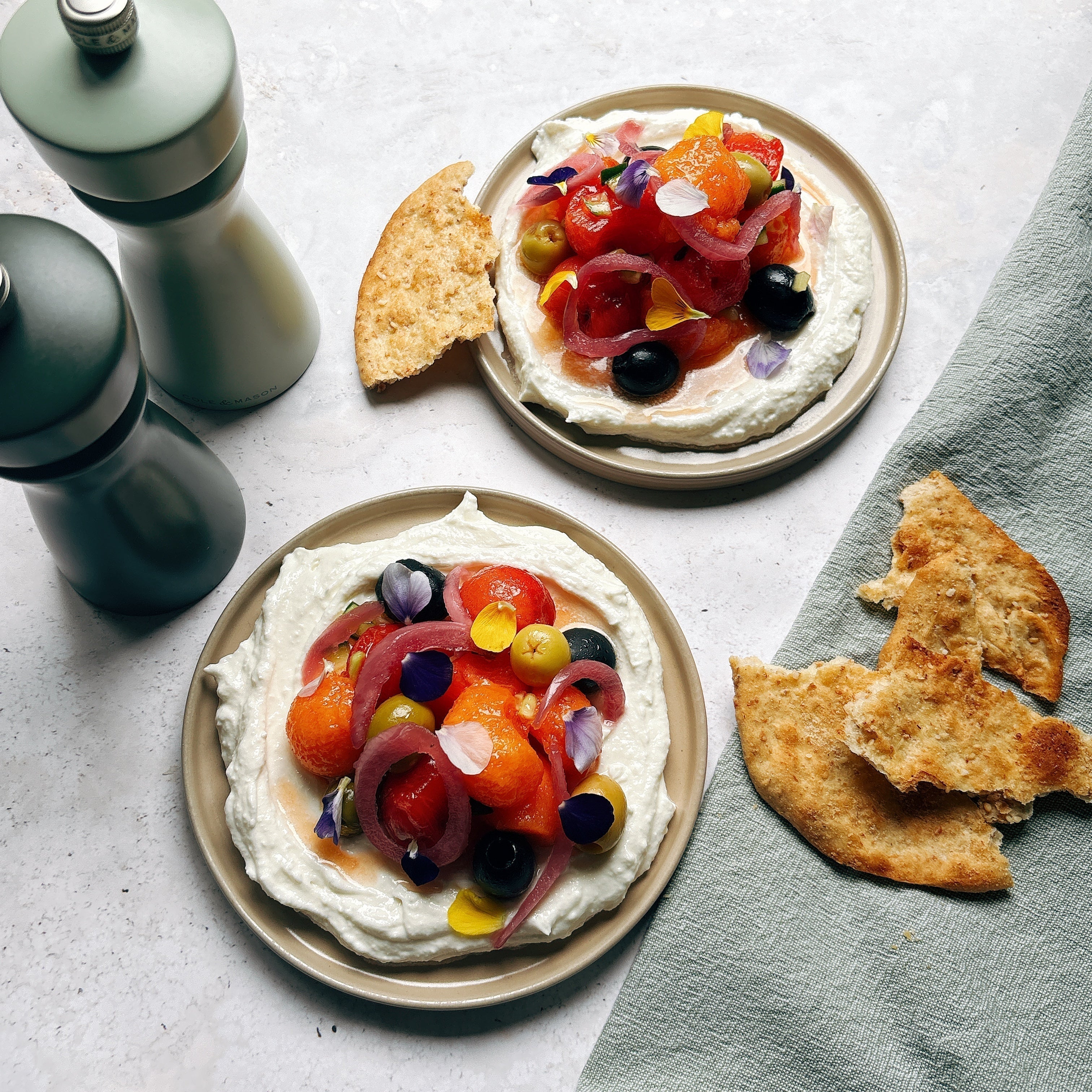 Whipped Feta &amp; Melon Salad – A Refreshing Summer Side