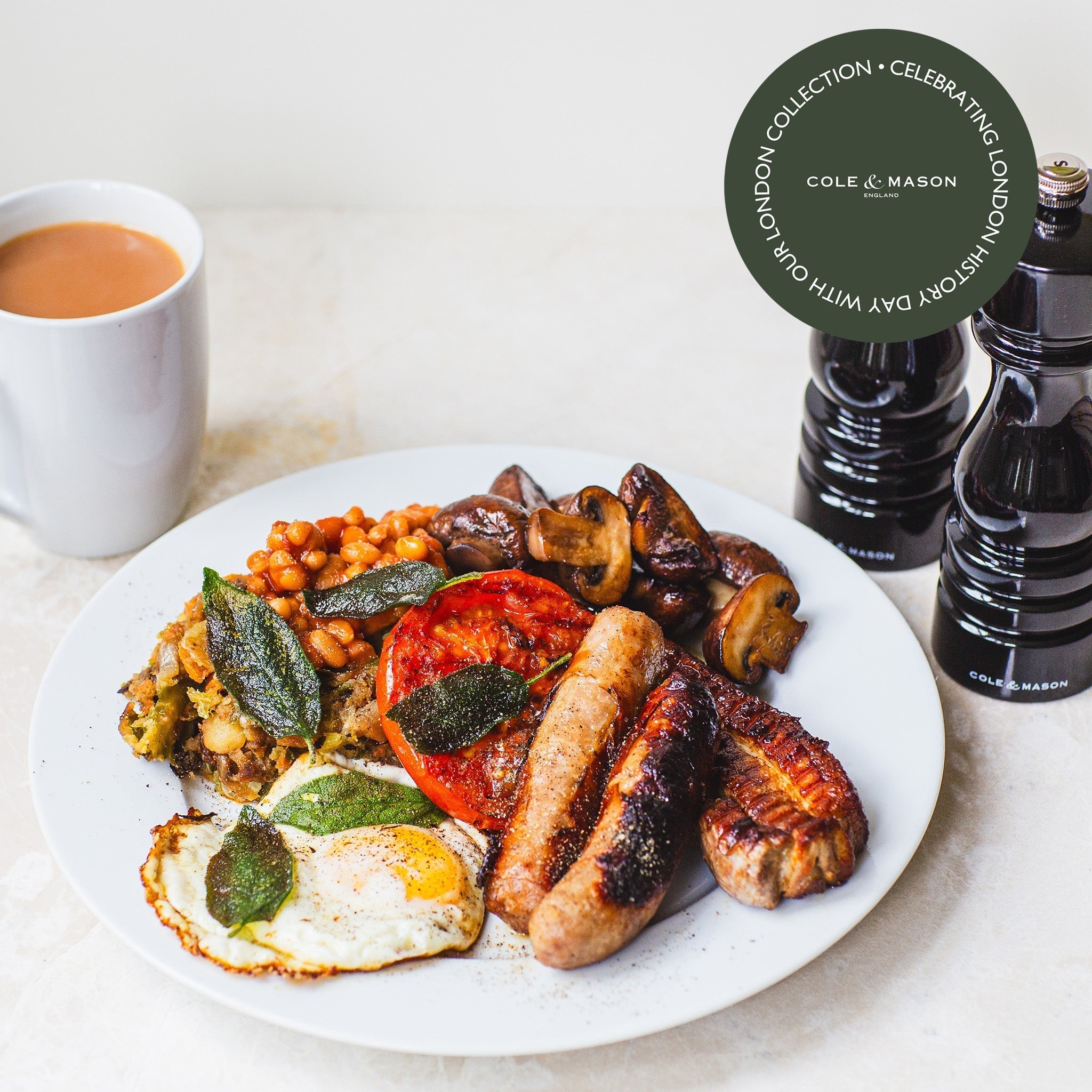 Full English Breakfast with Pork Belly & Bubble & Squeak | Cole & Mason