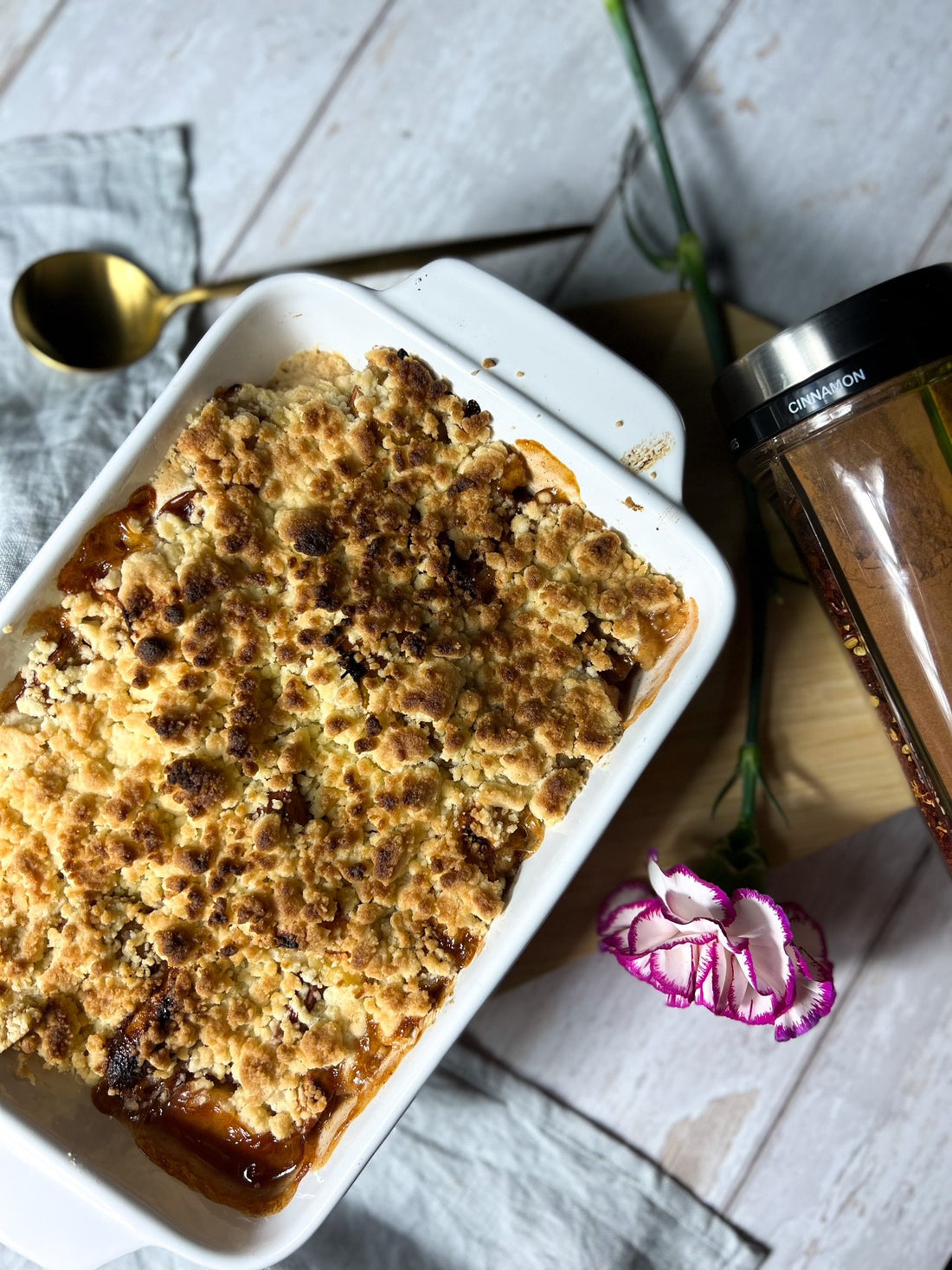 Gluten Free Apple & Rhubarb Crumble Cole & Mason UK