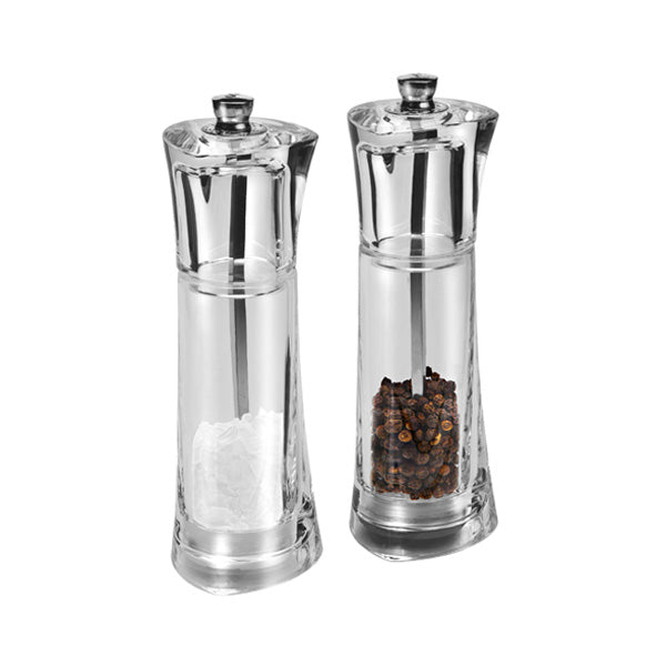 Prism Salt Pepper Mill Set Acrylic 165mm