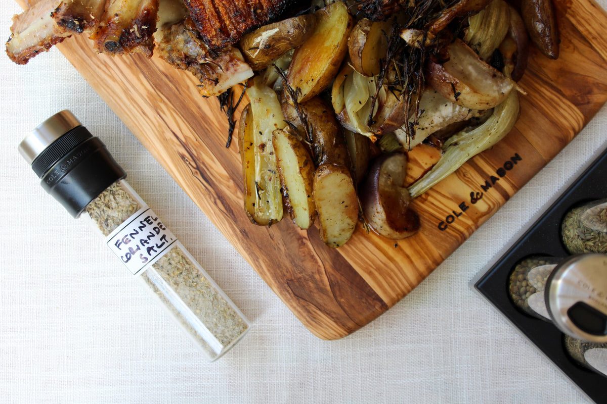 Italy: Fennel & Coriander Seed Salt and Porchetta-Style Pork Belly
