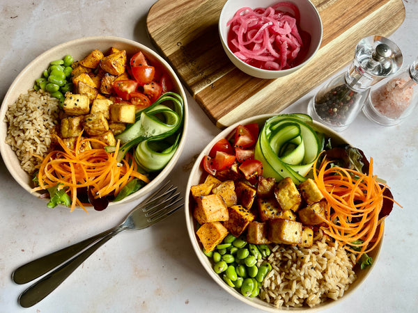 Vegan Nourish Bowl with Tofu and Sweet Potato Cole & Mason UK