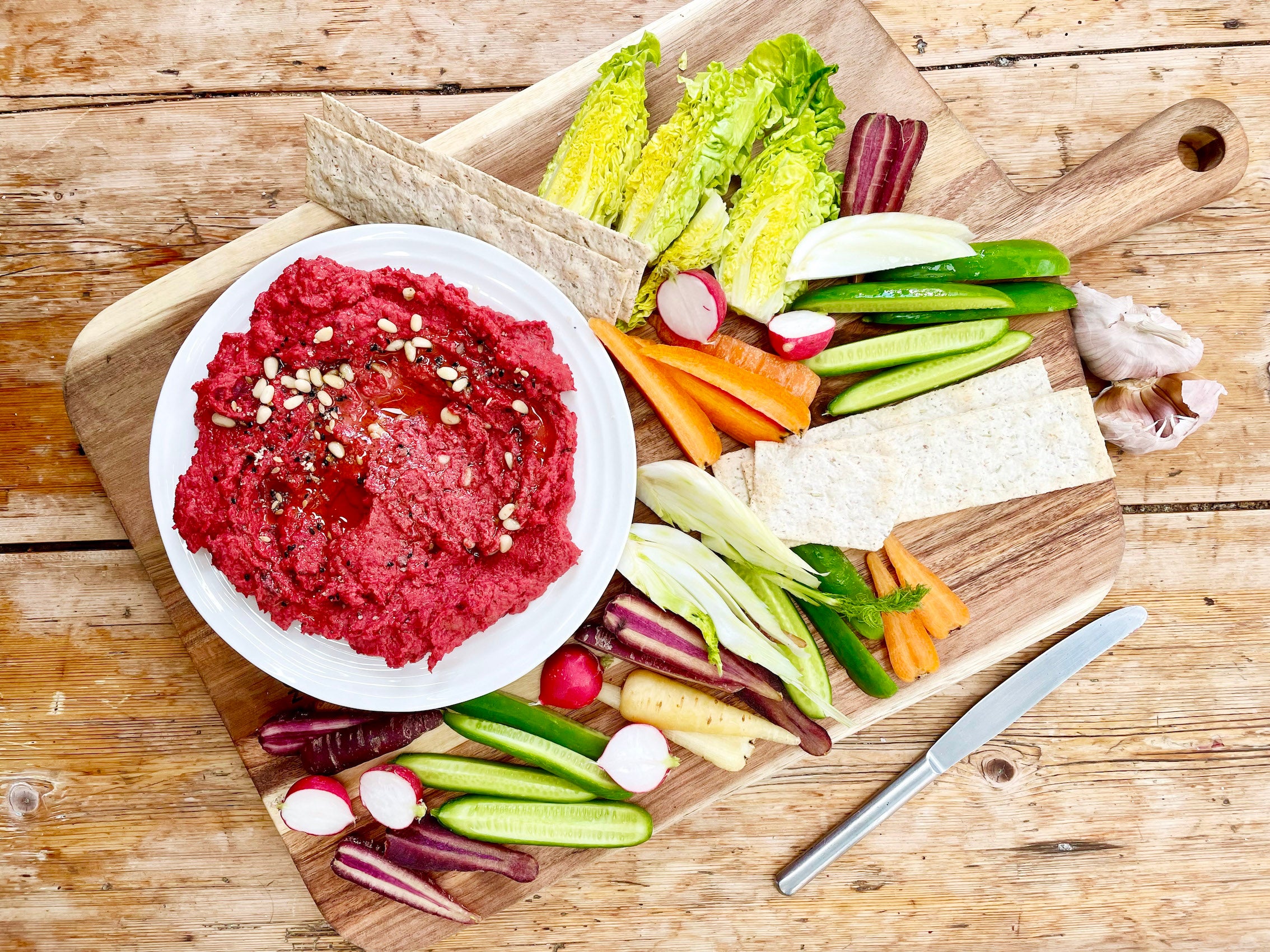 Vegan Roast Beetroot and Carrot Hummus Cole & Mason UK