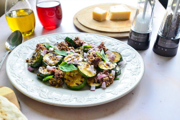Grilled Courgette Tapenade