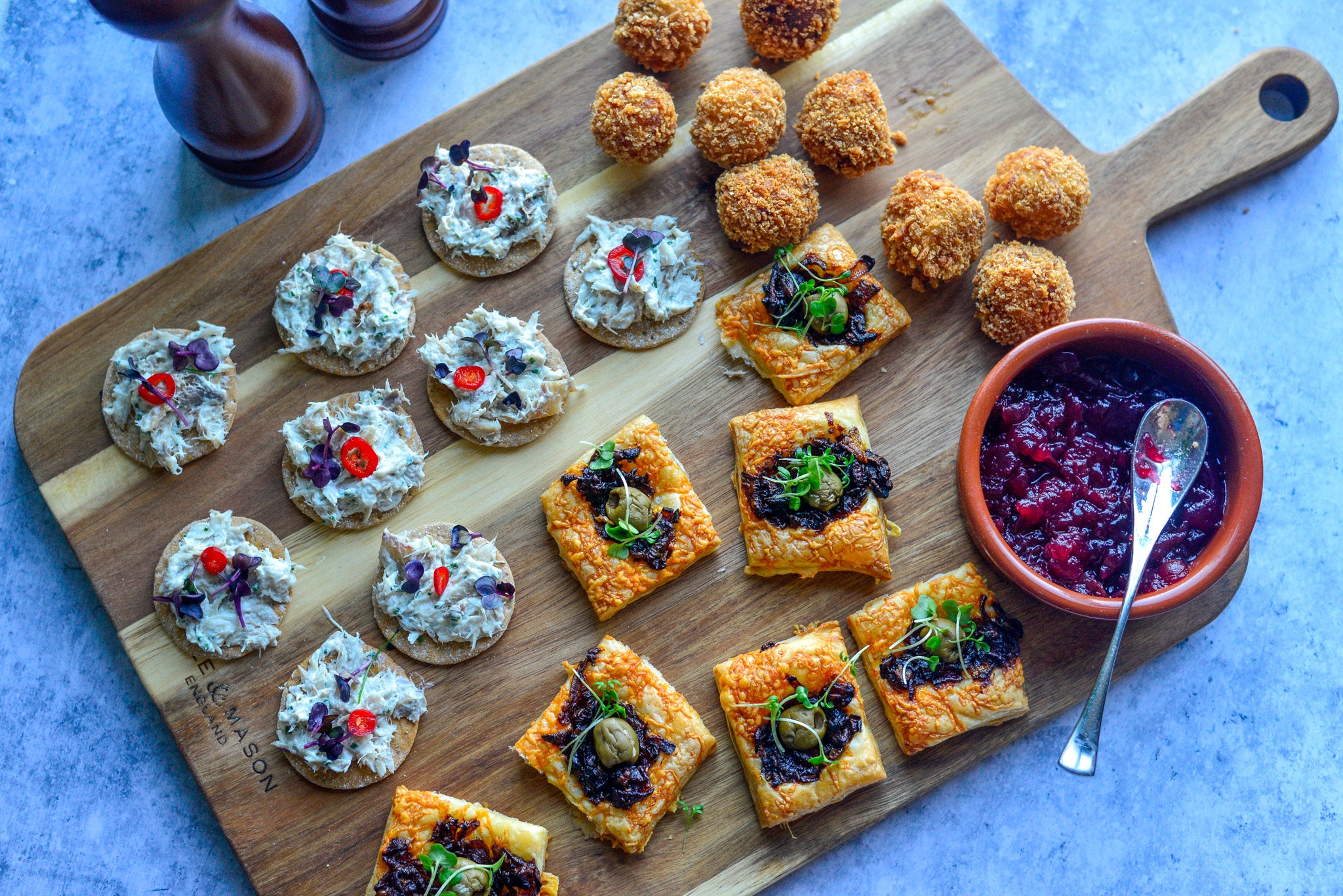 Christmas Canapés Cole & Mason UK