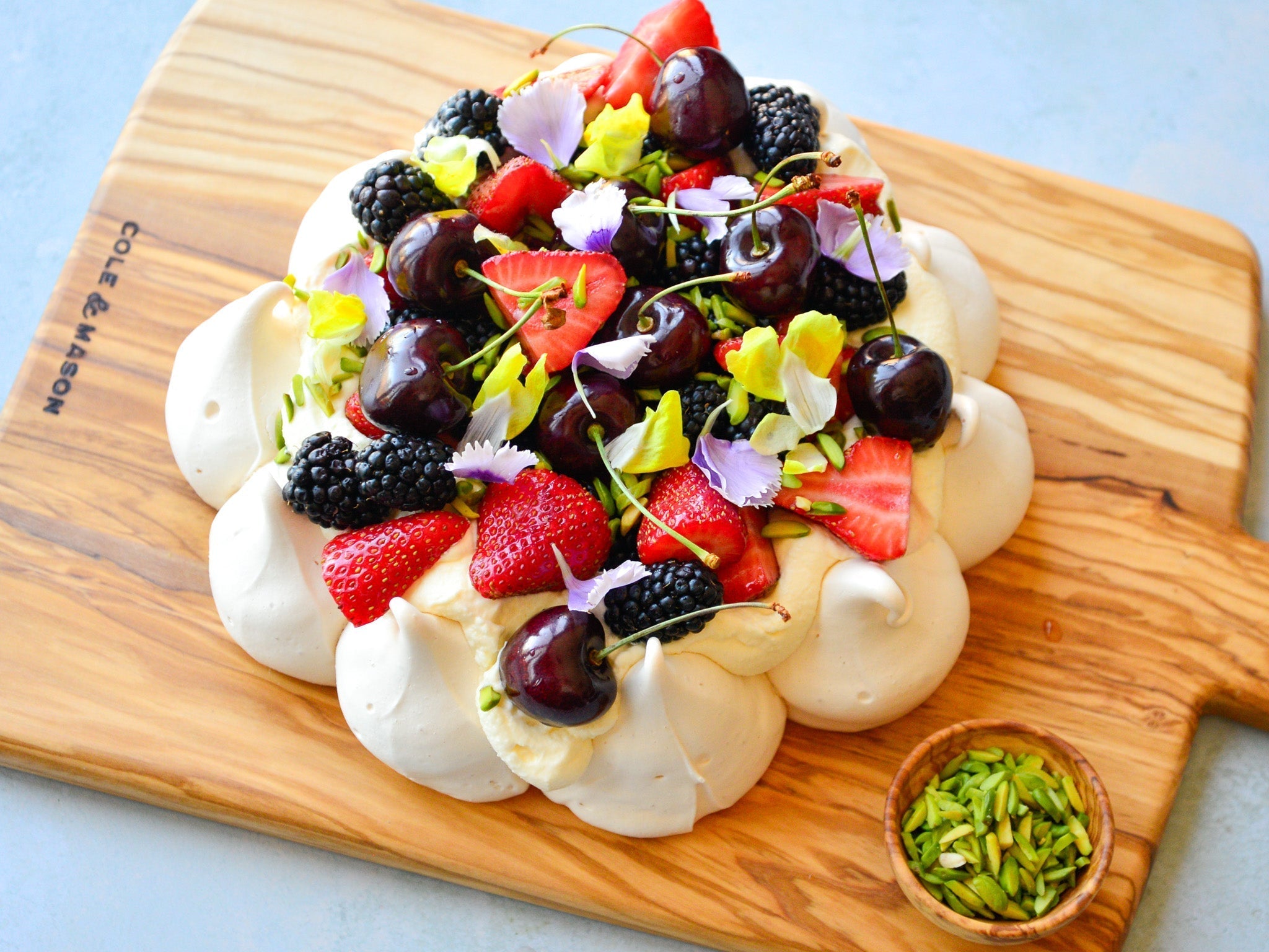 Summer Berry & Pistachio Pavlova