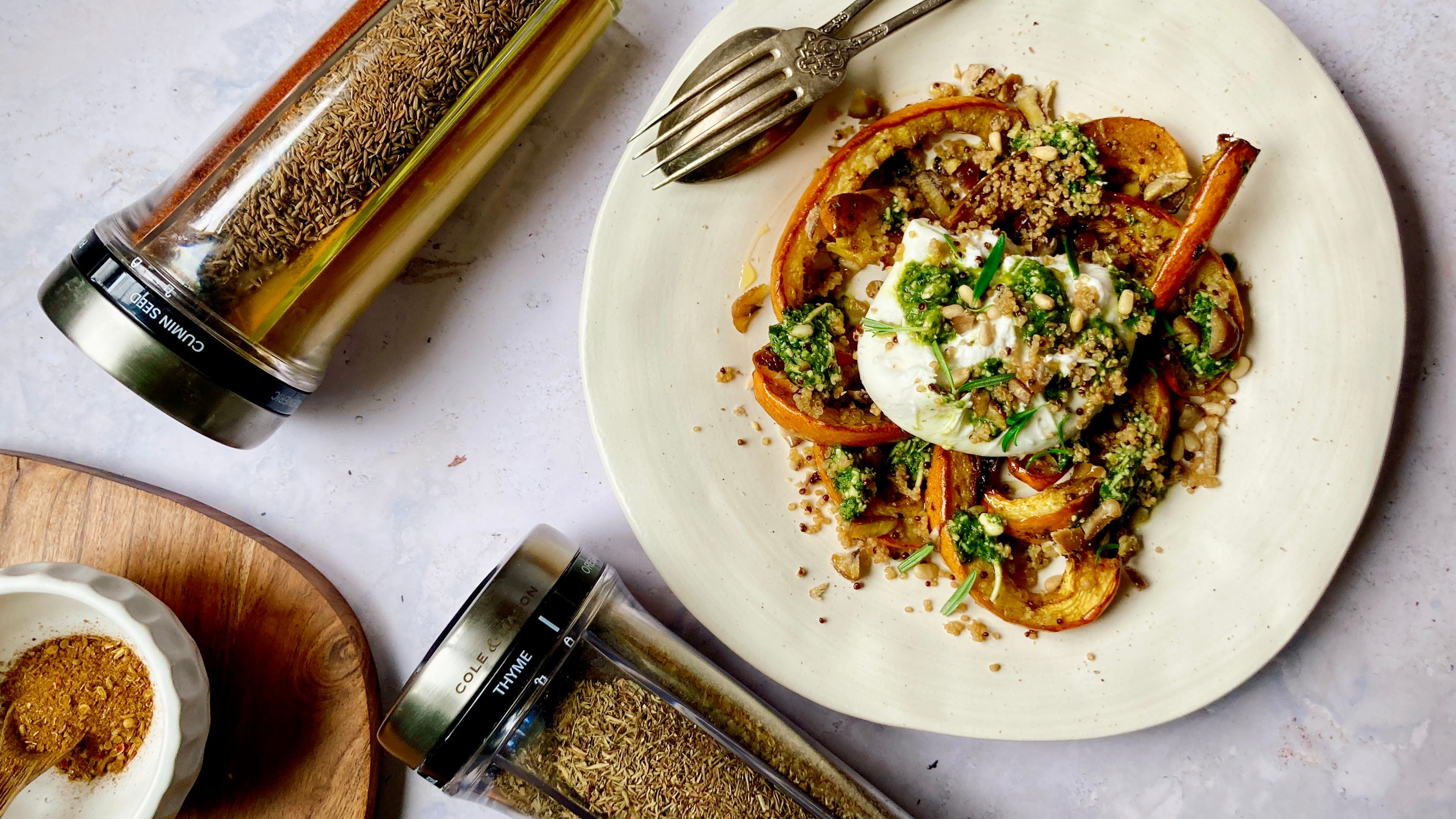 Burrata Autumnal Salad Cole & Mason UK