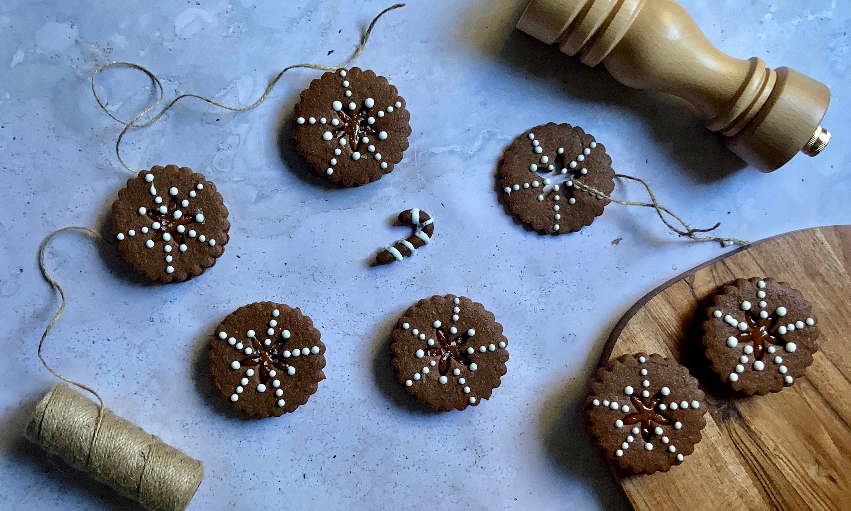 Christmas Chocolate and Salted Caramel Cookies Cole & Mason UK