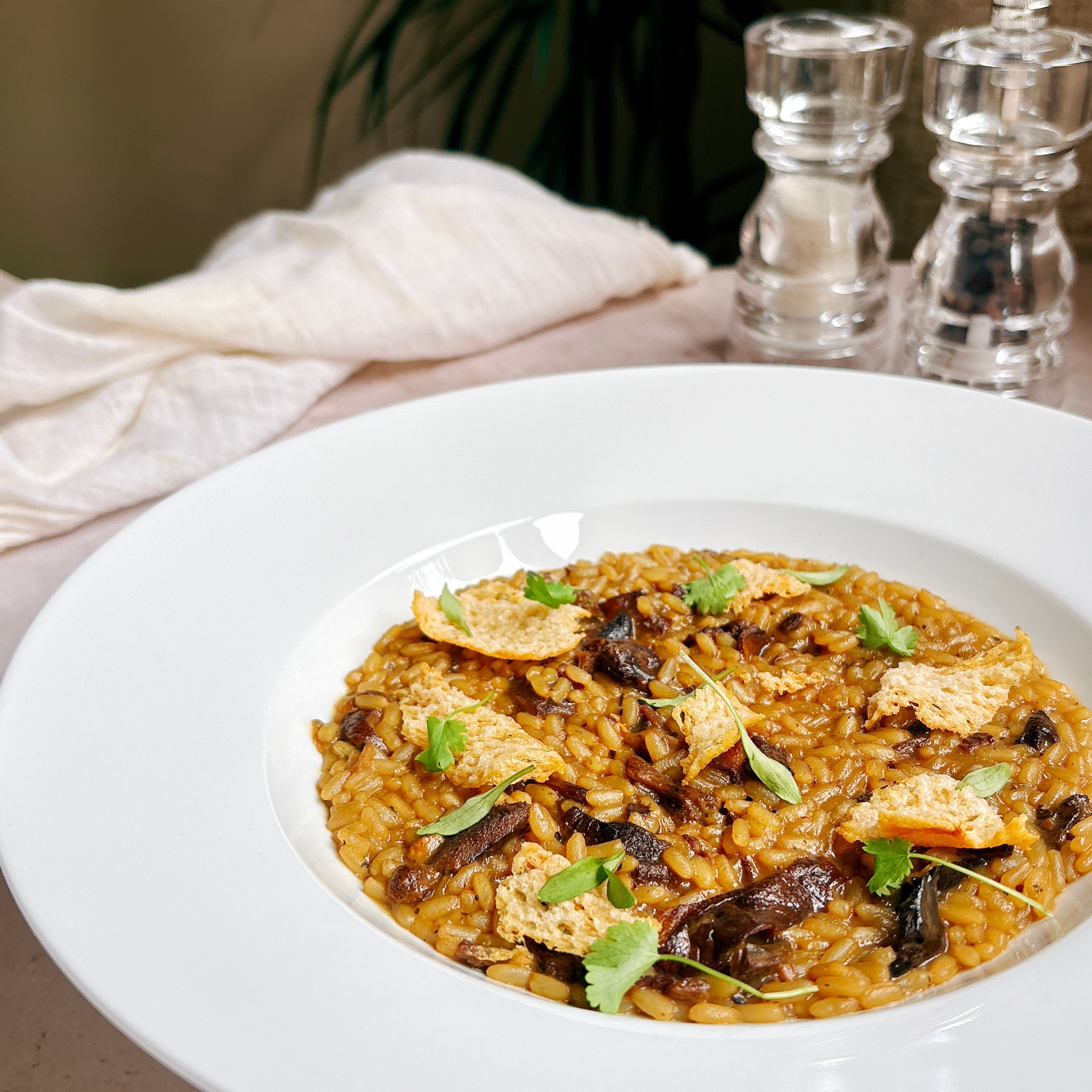 Porcini Mushroom Risotto Recipe | Creamy Italian Risotto with Parmesan Crisp