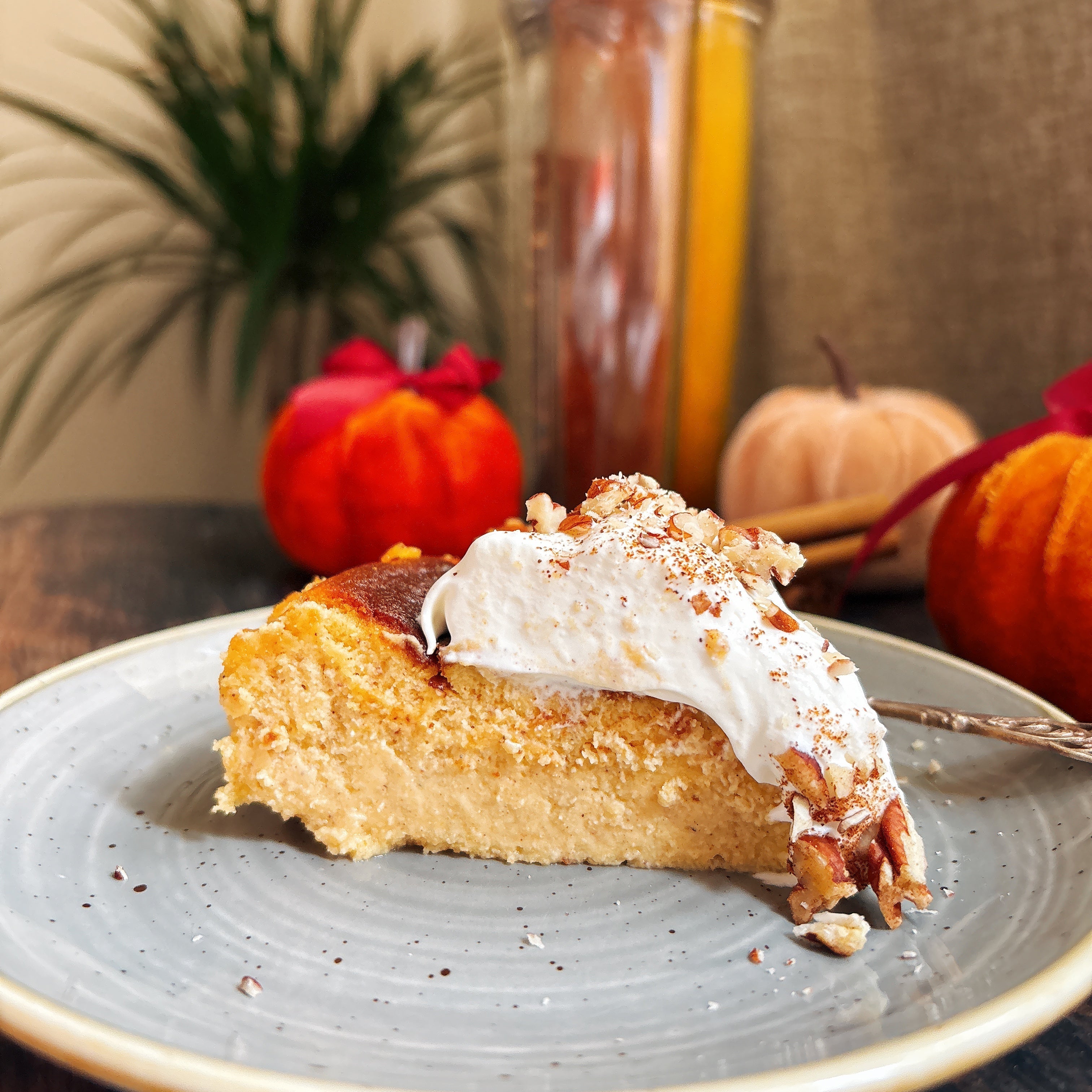 Pumpkin Spiced Burnt Basque Cheesecake