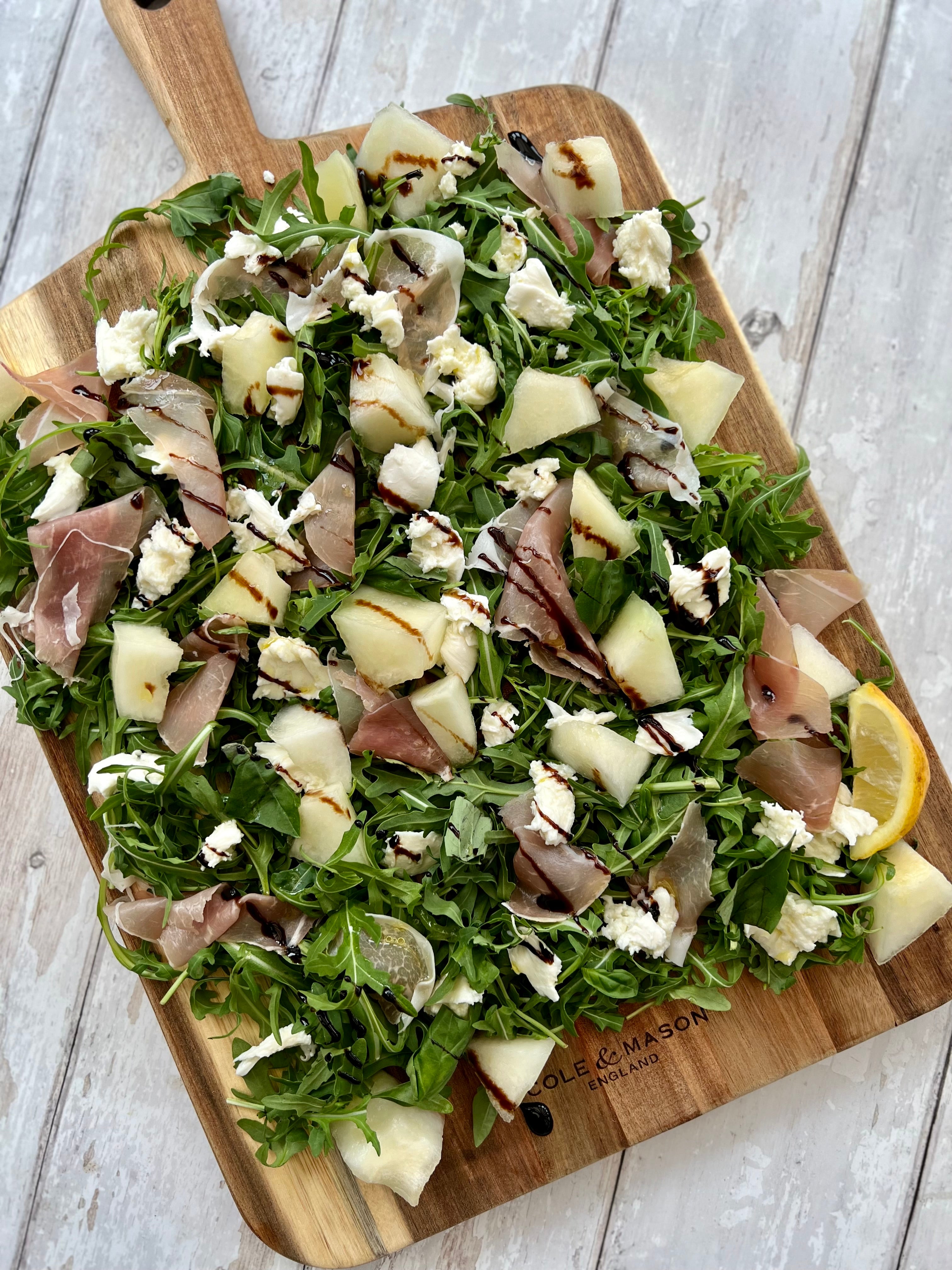 Melon, Prosciutto & Mozzarella Salad Cole & Mason UK