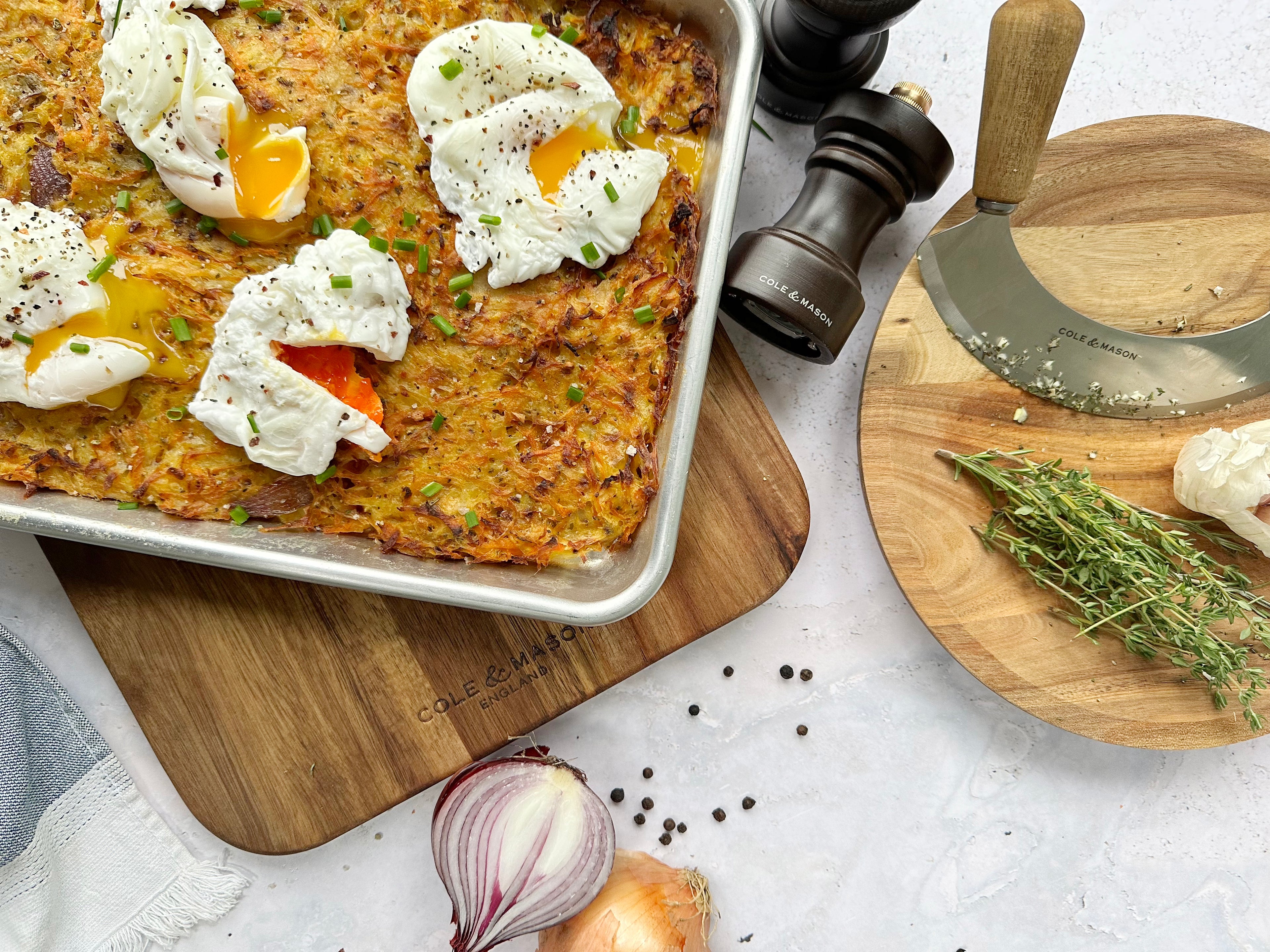 Potato, Carrot & Onion Kugel Cole & Mason UK