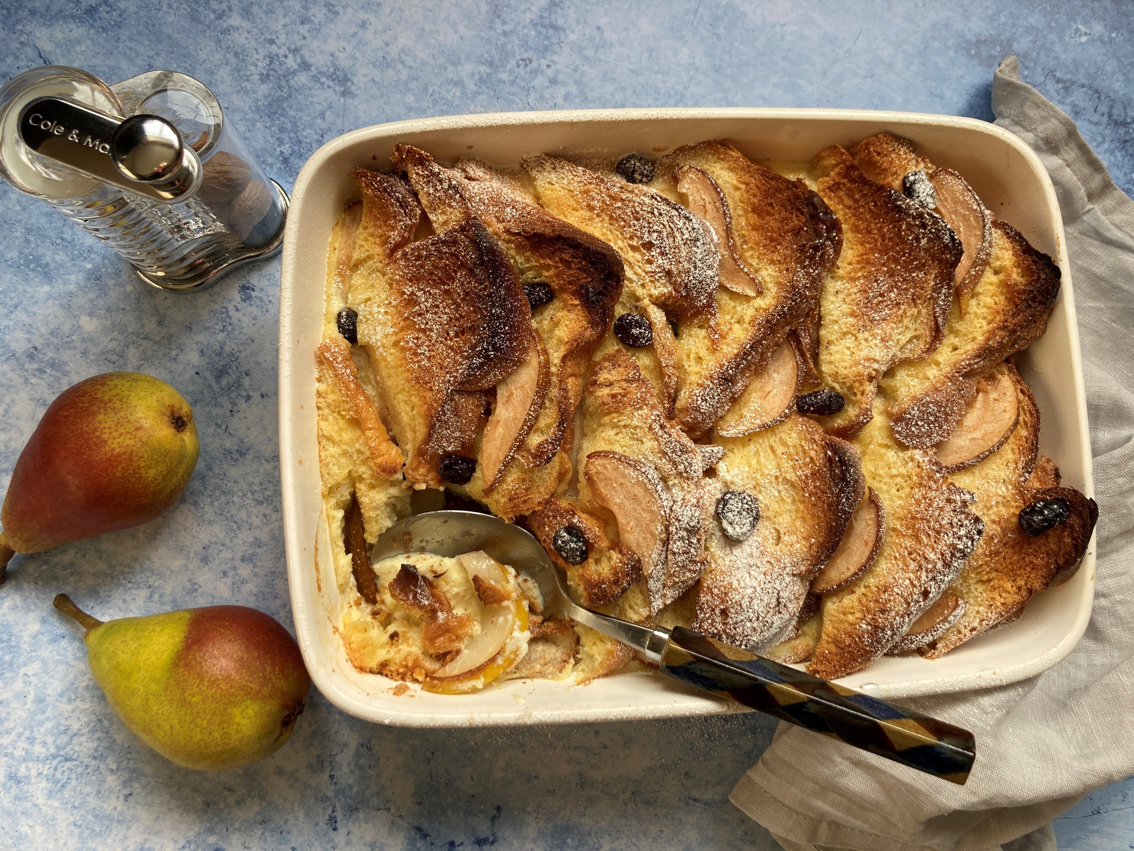 Pear & Brioche Bread & Butter Pudding Cole & Mason UK