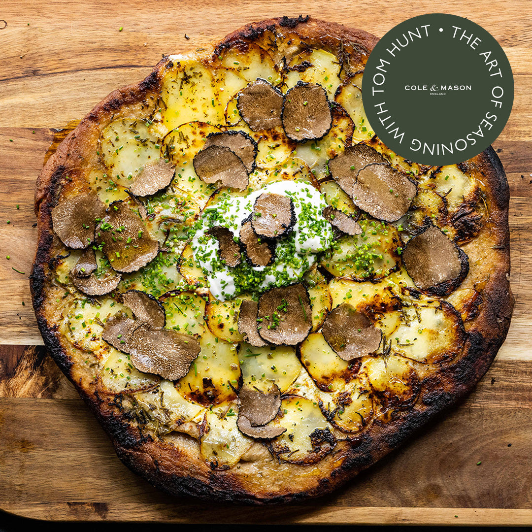 Upside-Down Potato Pizza with Rosemary Salt