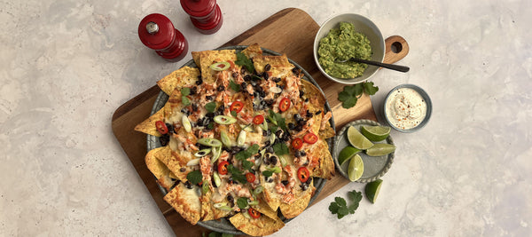 Chicken & Black Bean Loaded Nachos