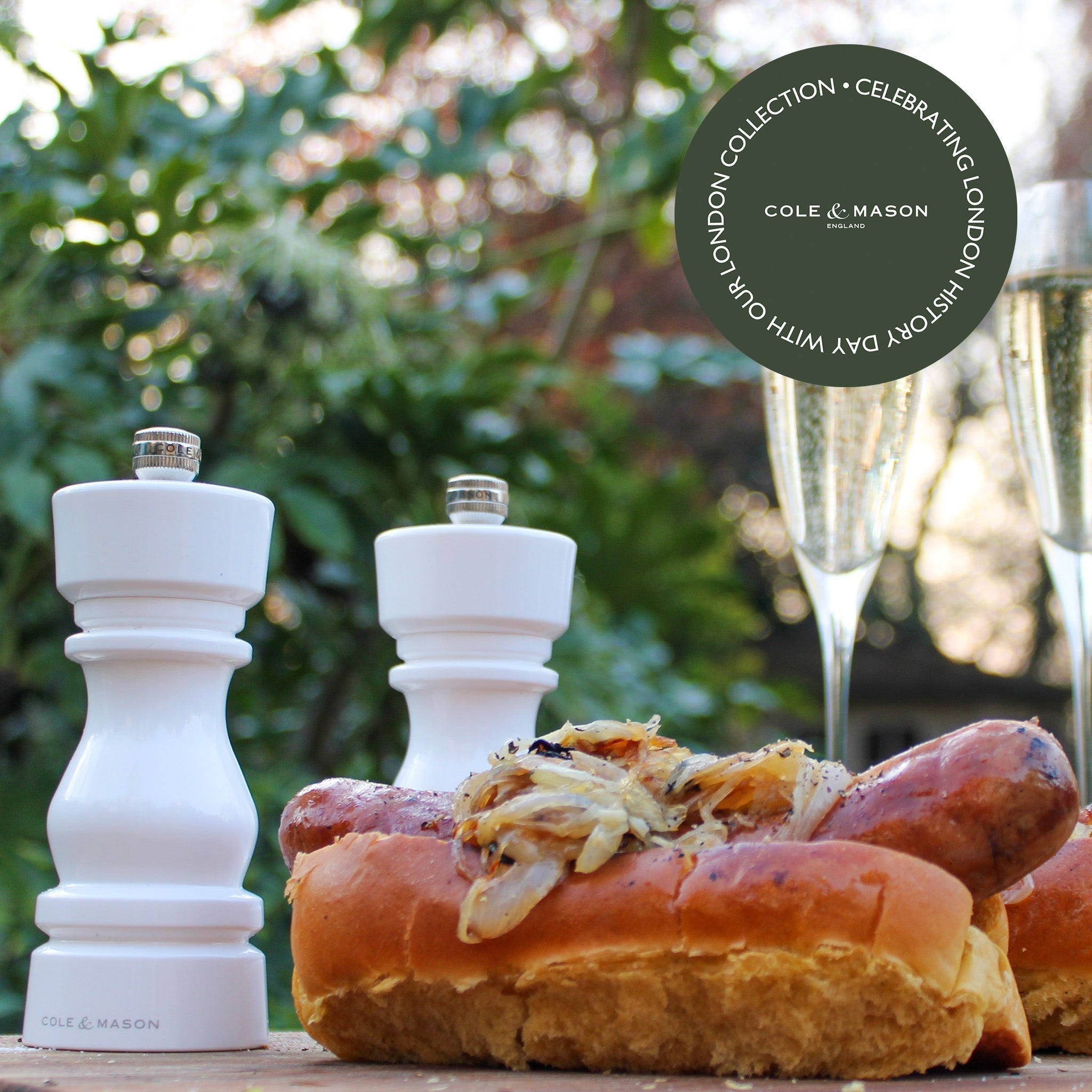 London Eye Hot Dogs with Champagne Onions