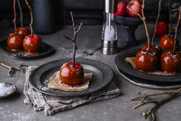 Salted Caramel Apples for Bonfire Night