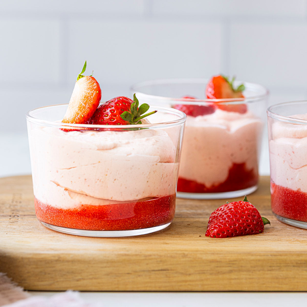 Strawberry Mousse Jars