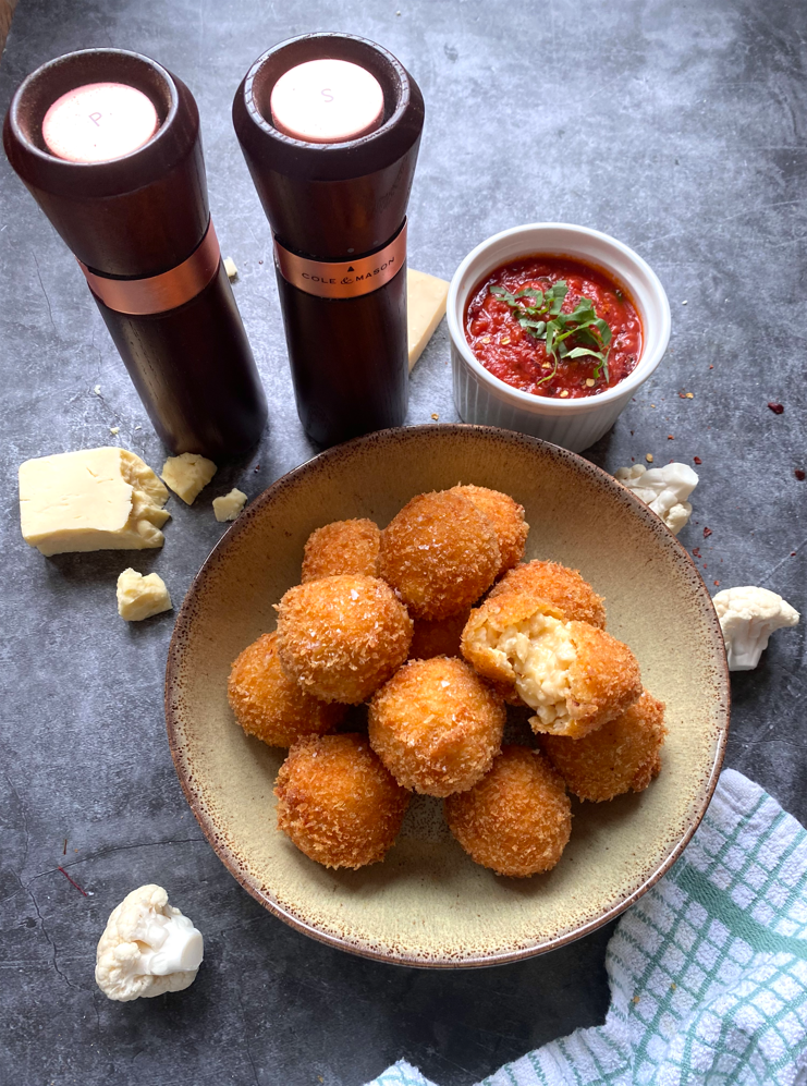 Vegetarian Cauliflower Balls with Spicy Marinara Sauce Cole & Mason UK
