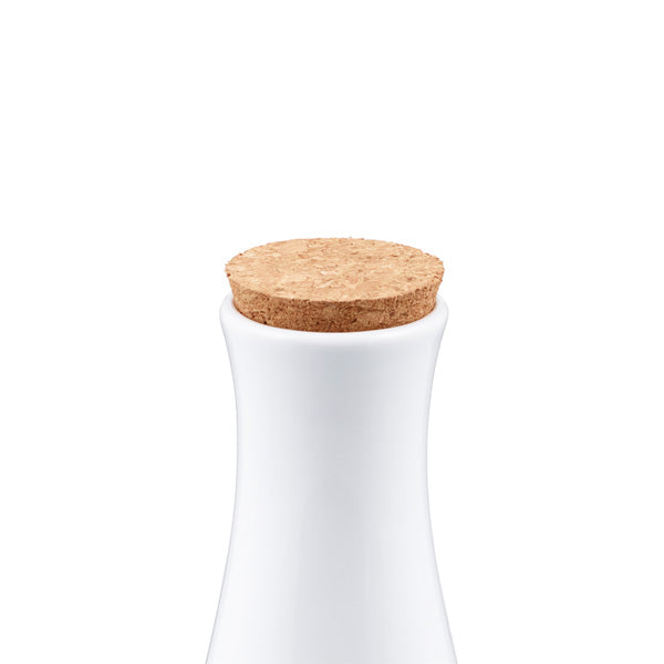 Ceramic Pourer, white, 250ml/8.45 fl.oz, with cork stopper