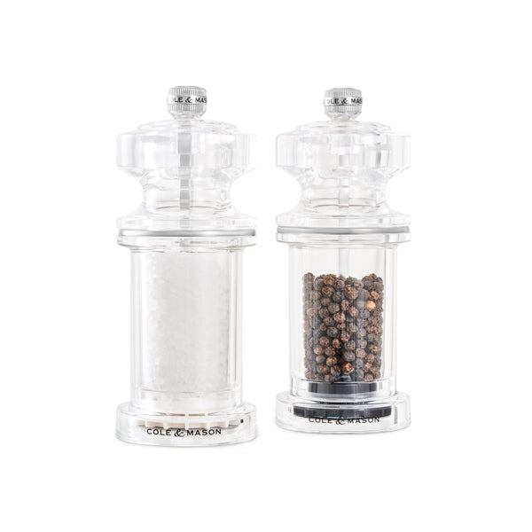 605 Acrylic Salt and Pepper Mill 144mm