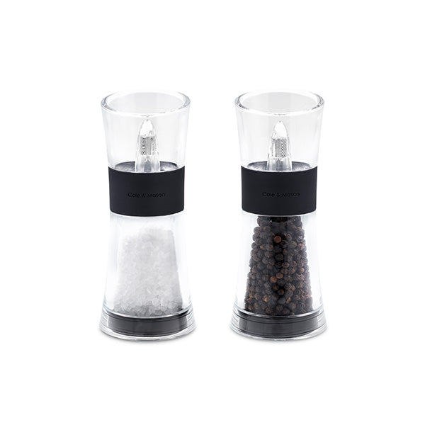 Flip Inverta Salt & Pepper Mill Set Black 155mm