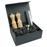 Christmas Gift Box with London Stained Wood 180mm Mills, Refills and Funnel