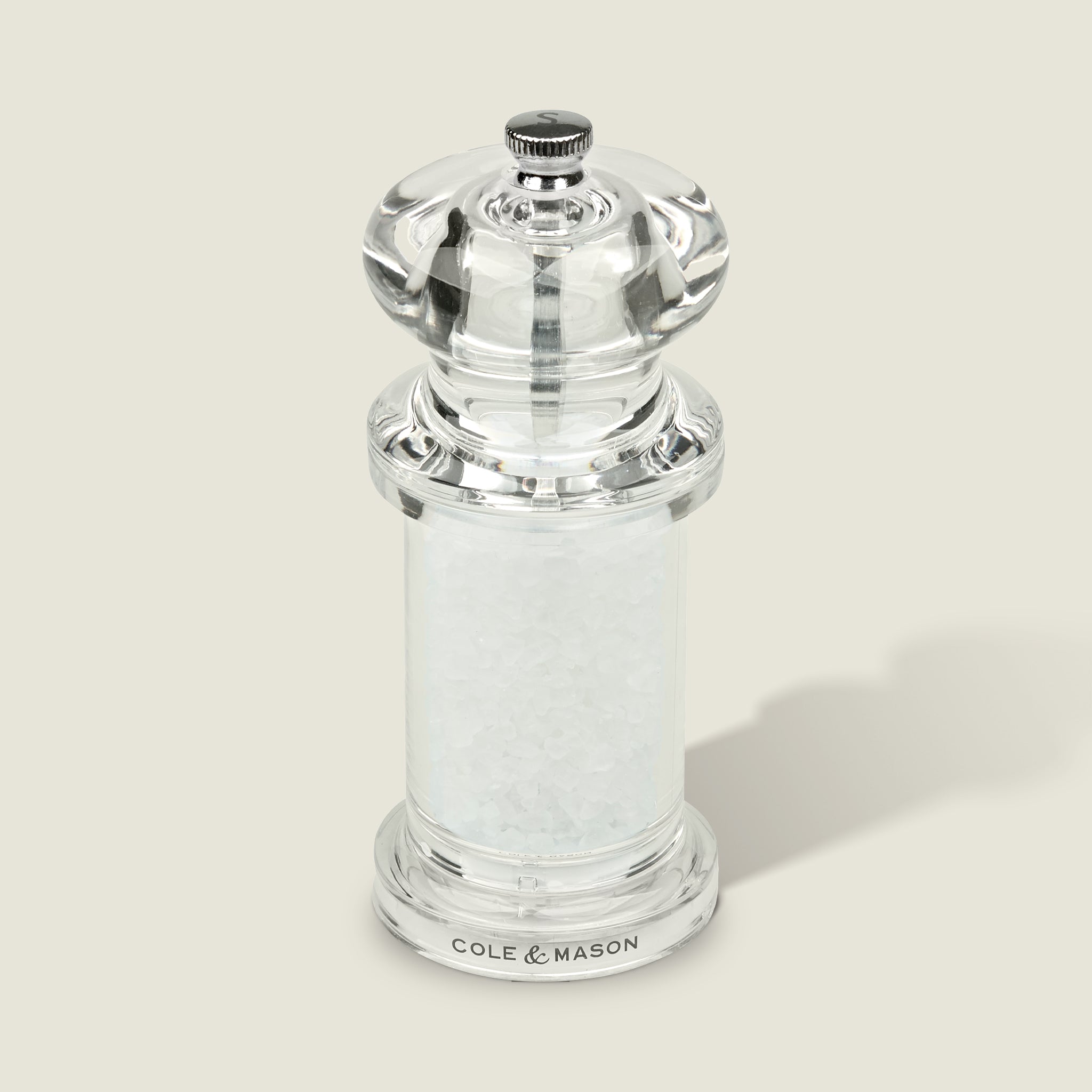 Cole & Mason 505 Acrylic Salt & Pepper Mills – Adjustable Grinders