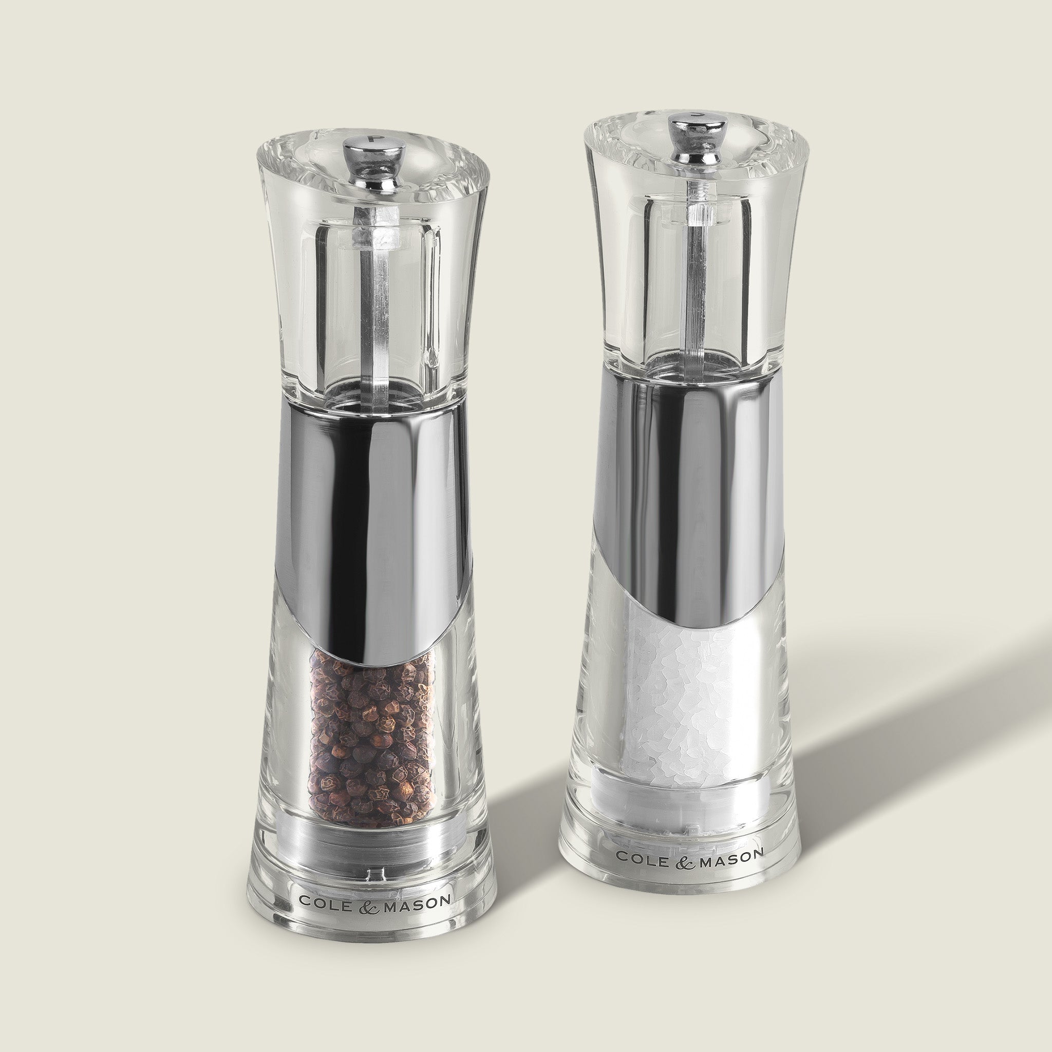 Cole & Mason Bobbi Salt & Pepper Mill Set – Adjustable Grinders
