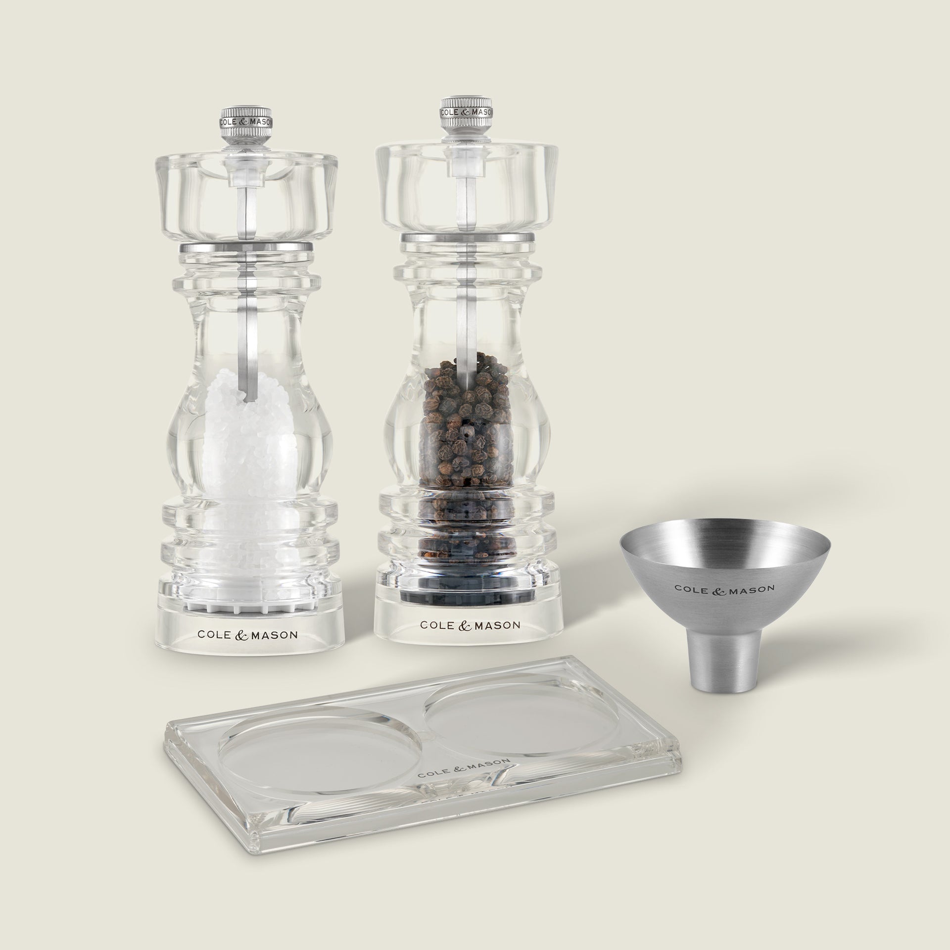 London Salt & Pepper Mill Set 180mm Bundle