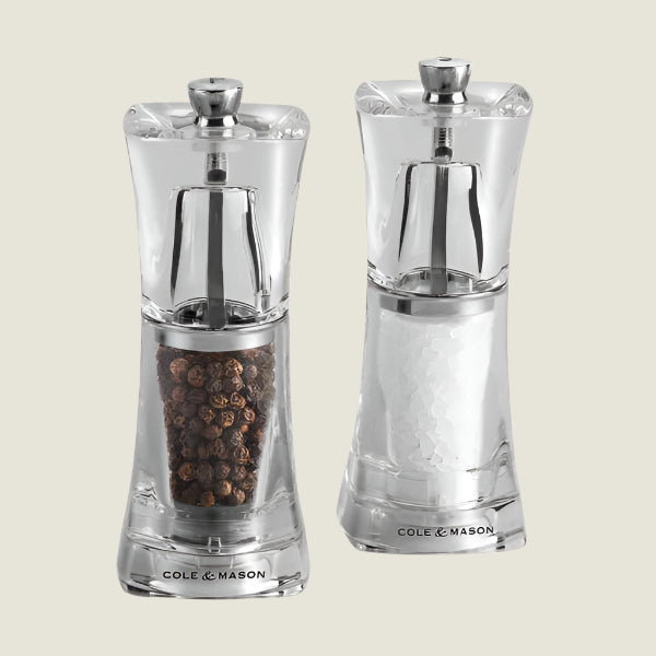 Crystal Salt & Pepper Mills