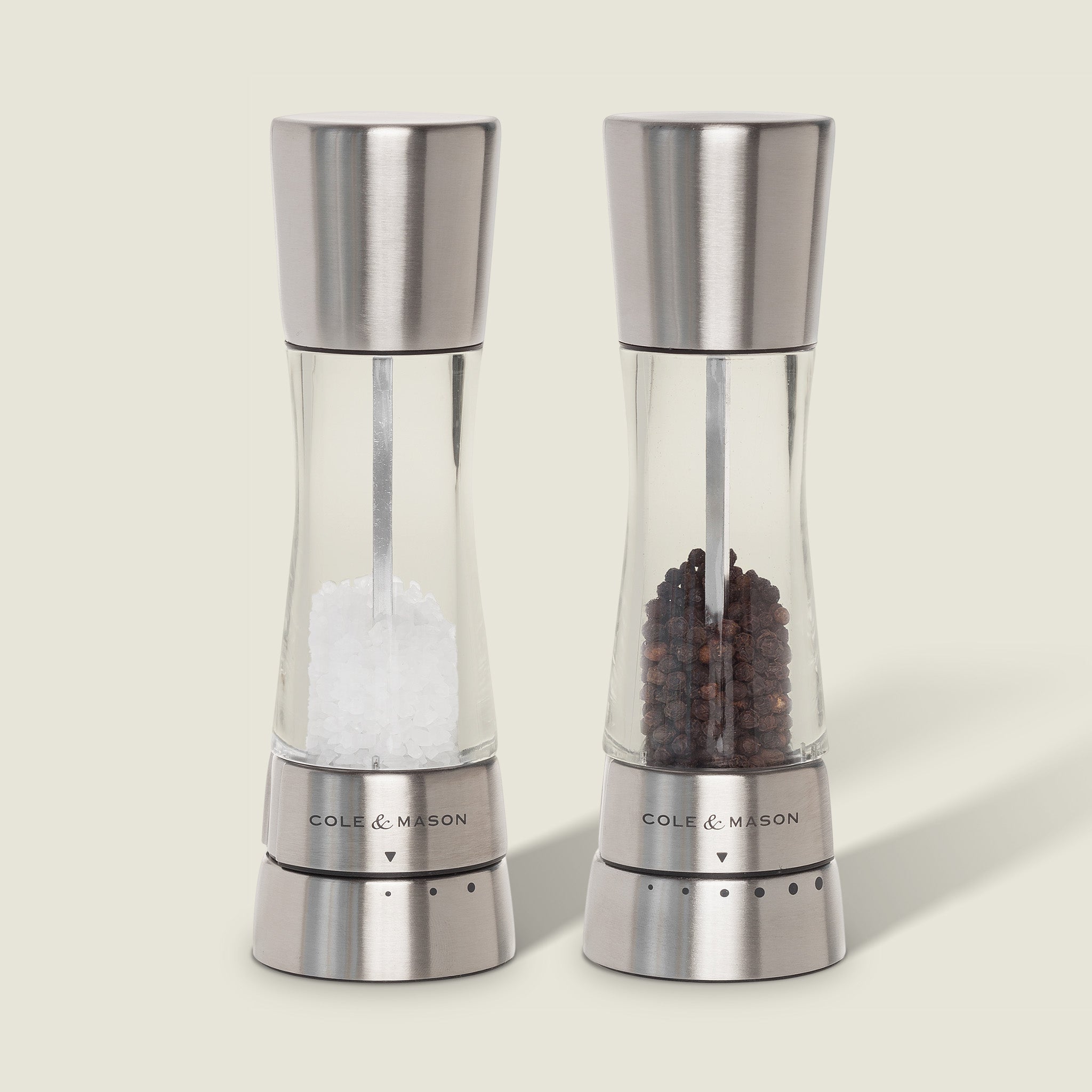 Cole & Mason Lincoln Duo Mill – Dual Salt & Pepper Grinder, 189mm