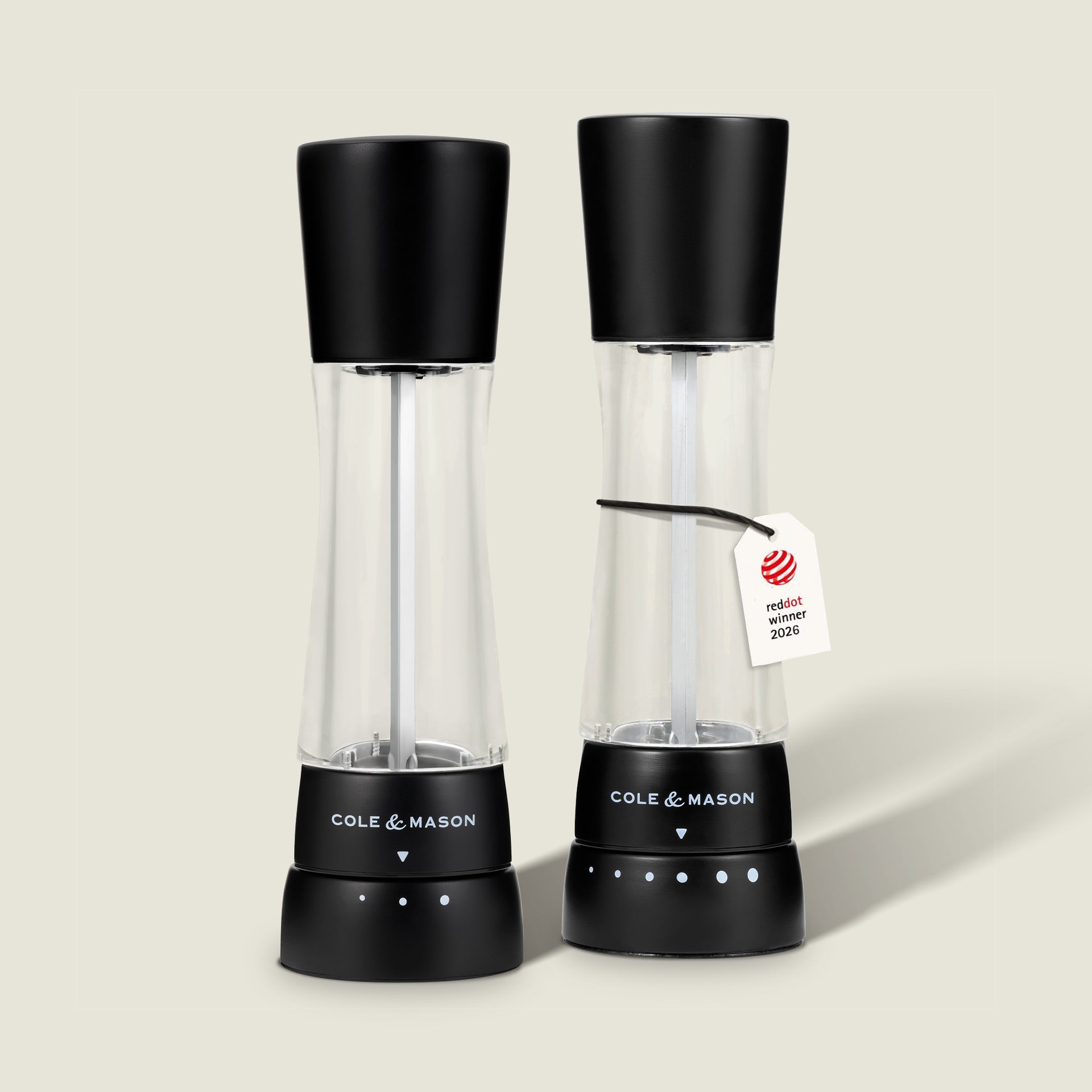 Derwent Matt Salt & Pepper Mills