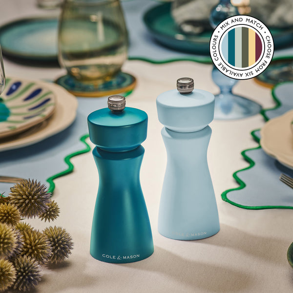 Kenton Salt & Pepper Mill in Blue Salt