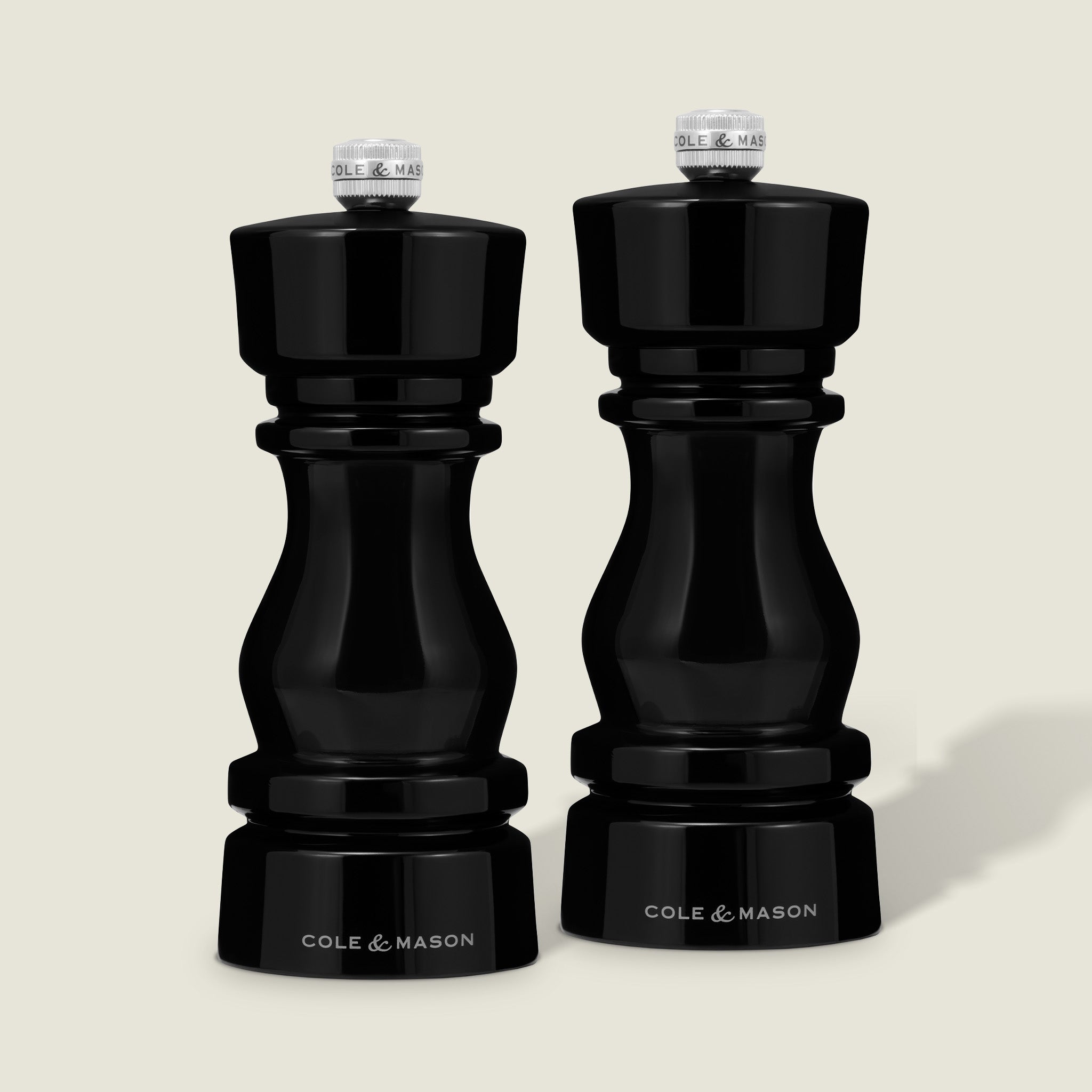 Cole & Mason 505 Acrylic Salt & Pepper Mills – Adjustable Grinders