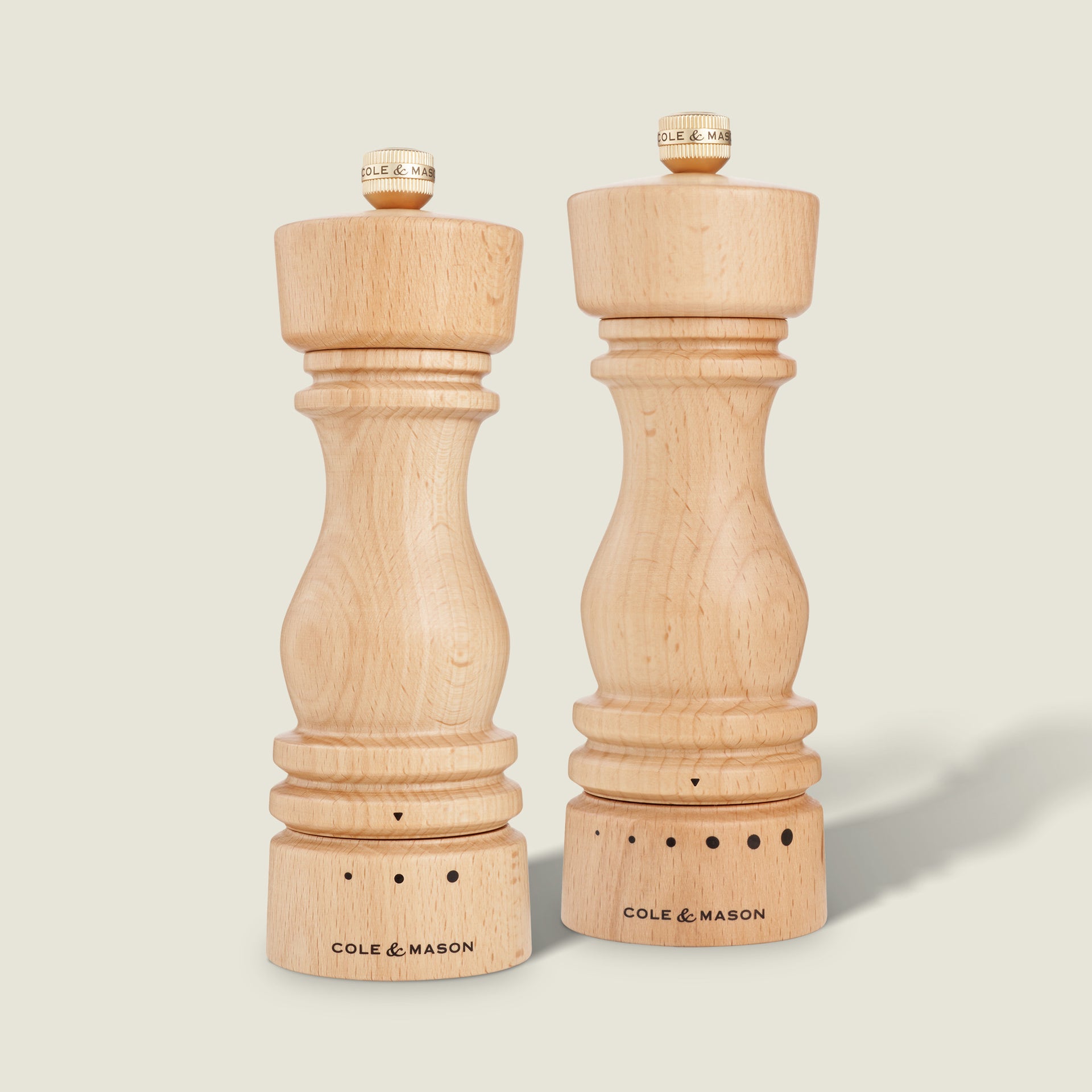 London Beech Grind Select Salt & Pepper Mills
