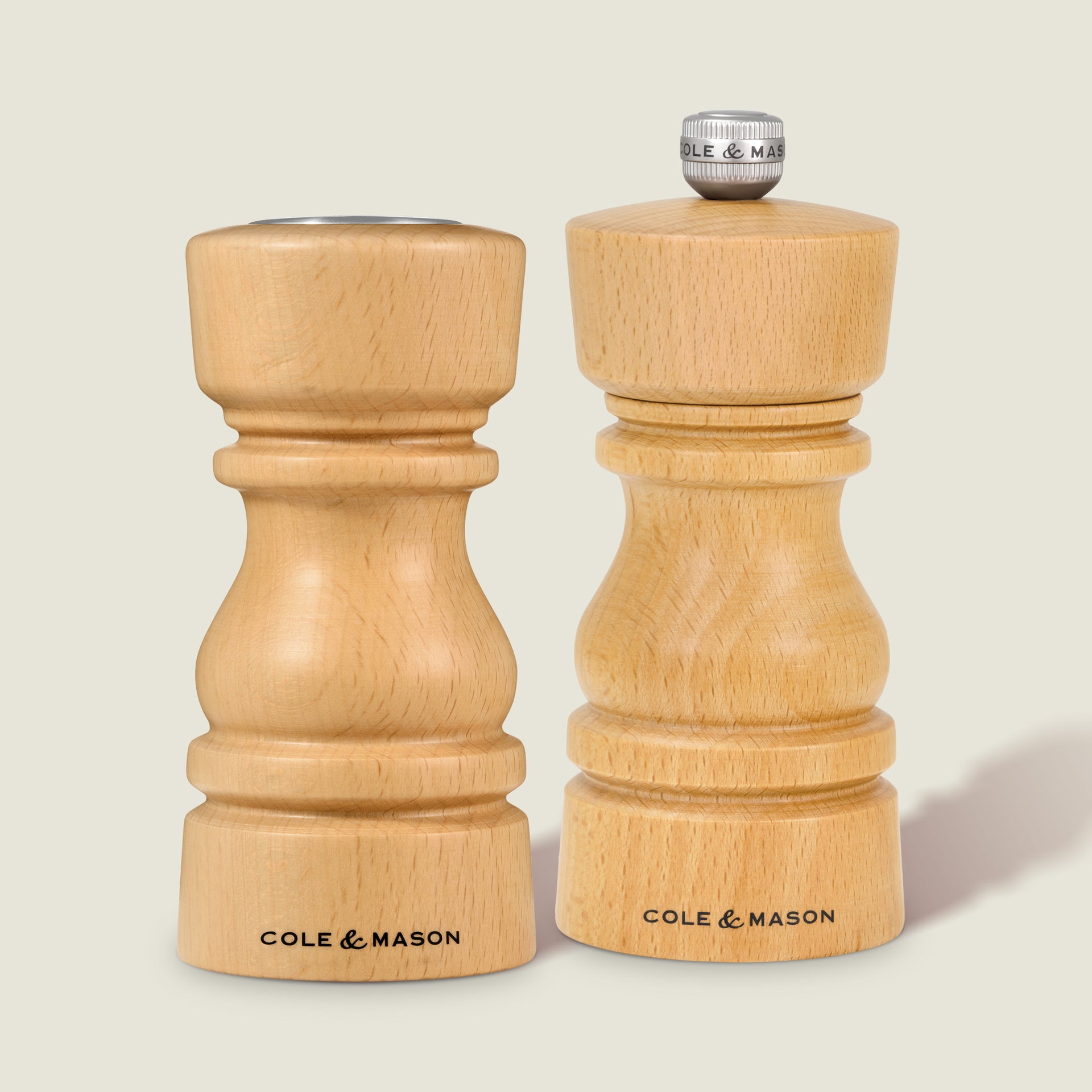 London Beech Salt Shaker & Pepper Mill Set