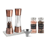 Derwent Salt & Pepper Mill 190mm, Funnel, Tray & Refills set