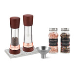 Derwent Salt & Pepper Mill 190mm, Funnel, Tray & Refills set