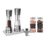 Derwent Salt & Pepper Mill 190mm, Funnel, Tray & Refills set