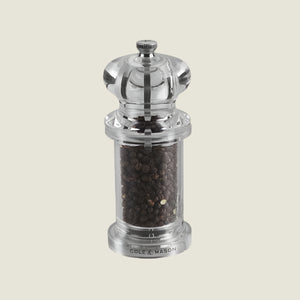 505 Acrylic Salt & Pepper Mill 140mm Cole & Mason UK