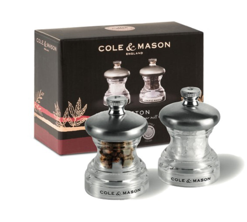 Cole & Mason Button Mini Salt and Pepper Mill Set