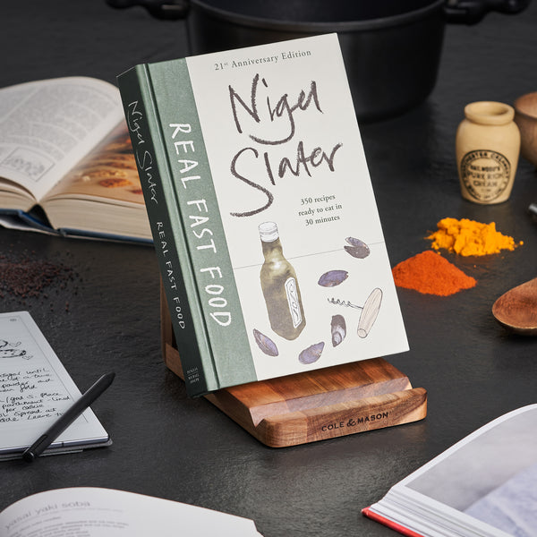 Buckland Acacia Recipe Cook Book & Tablet Stand Cole & Mason UK