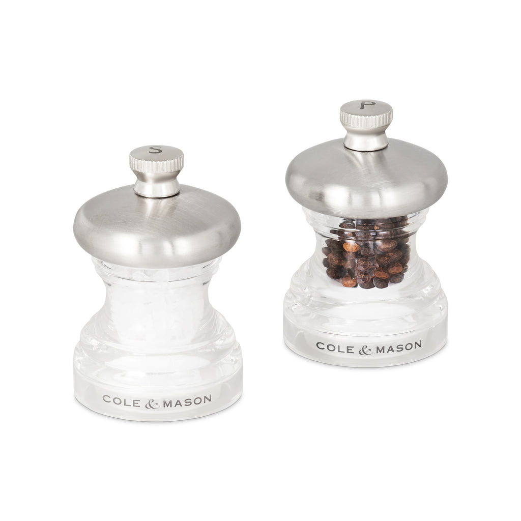 Cole & Mason Button Salt & Pepper Mill Set 6.5cm